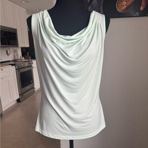 CK NWOT Mint Green Draped Women's Top